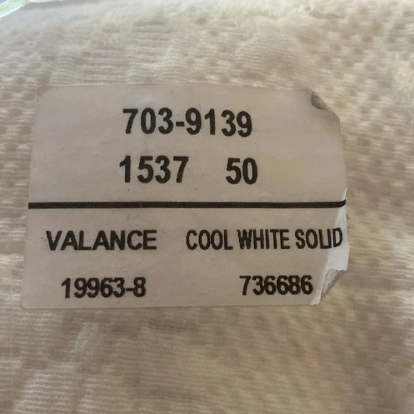 Home Collection white valance. 78”x19”. - Picture 2 of 7